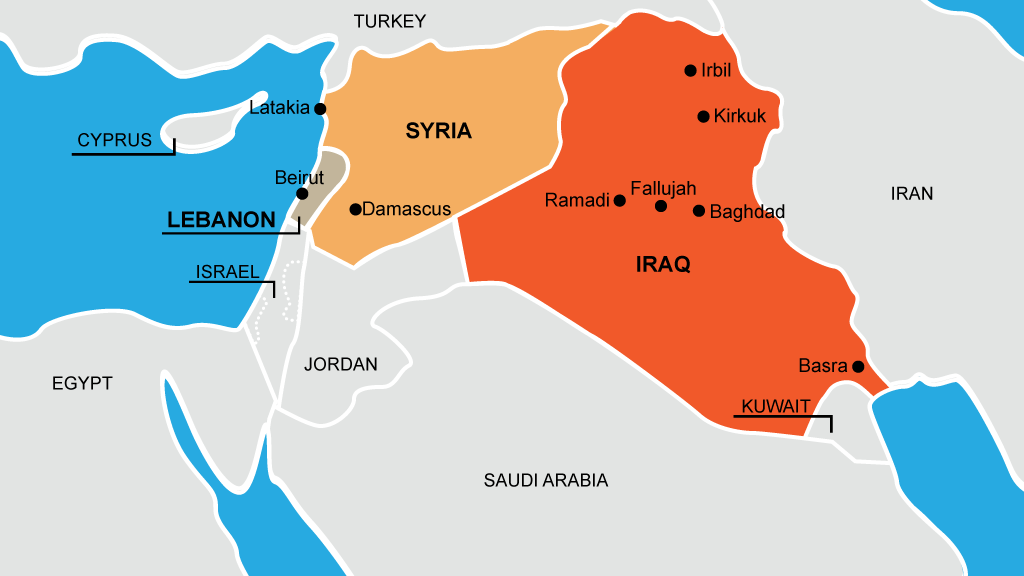 خريطة الوضع في سوريا و العراق لحظة بلحظة 27