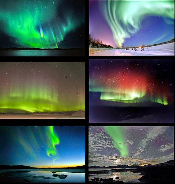 الشفق القطبي - الفجر القطبي - ظاهرة الأورورا - الأضواء القطبية