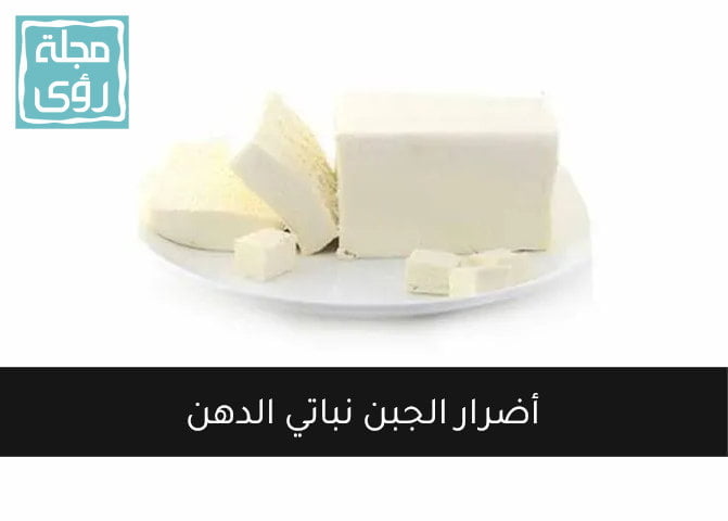 أضرار الجبن نباتي الدهن